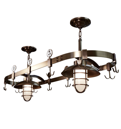 Pot Rack with Lakeside Lights